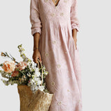 LENA | VESTIDO MIDI COM FLORES