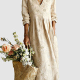 LENA | VESTIDO MIDI COM FLORES