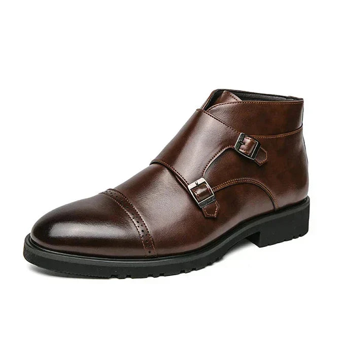 Parker™ | Botas Dobbelt-Monk-strap de pele sintética