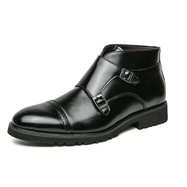 Parker™ | Botas Dobbelt-Monk-strap de pele sintética