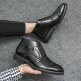 Parker™ | Botas Dobbelt-Monk-strap de pele sintética