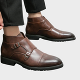 Parker™ | Botas Dobbelt-Monk-strap de pele sintética