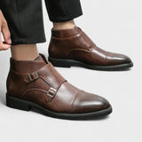 Parker™ | Botas Dobbelt-Monk-strap de pele sintética
