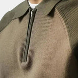 Péter™ | Sweatshirt com fecho e mangas raglan