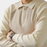 Péter™ | Sweatshirt com fecho e mangas raglan