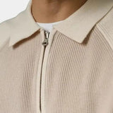 Péter™ | Sweatshirt com fecho e mangas raglan