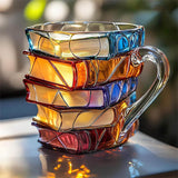Caneca 3D feita à mão para amantes de livros