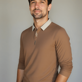 Rene™ | Pólo elegante de manga longa