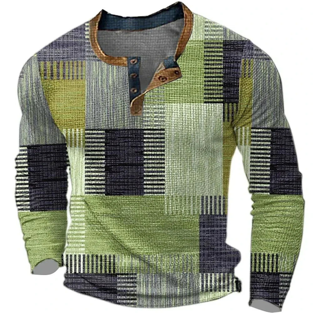 BEECK™ | T-SHIRT MASCULINA DE MANGA LONGA COLORIDA