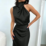 Tyra | Vestido de noite elegante com decote halter