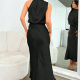 Tyra | Vestido de noite elegante com decote halter