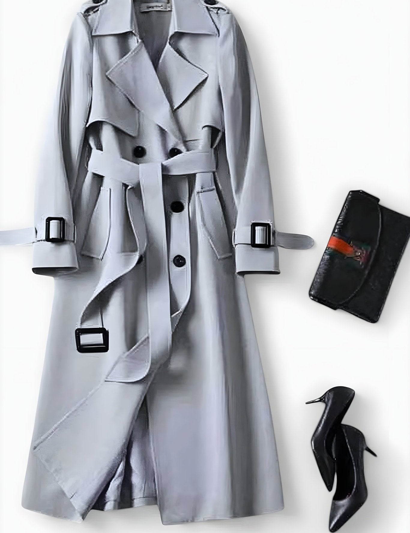 Saara™ | Casaco elegante com cinto na cintura