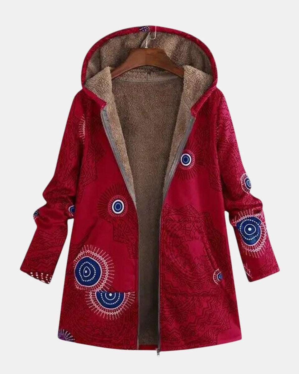 Sage | Casaco Sherpa com Design Tribal