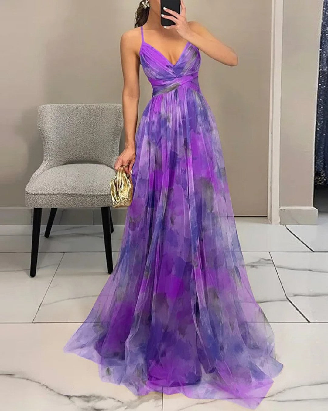 Éléonore | Vestido floral longo