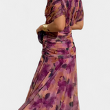 Alondra | Vestido longo colorido com decote em V