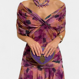 Alondra | Vestido longo colorido com decote em V