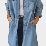 Sidsel | Vestido de camisa em denim