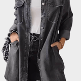 Sidsel | Vestido de camisa em denim