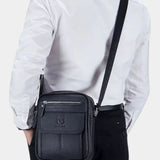 Саймън™ | Bolsa Messenger de Couro