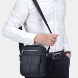 Саймън™ | Bolsa Messenger de Couro