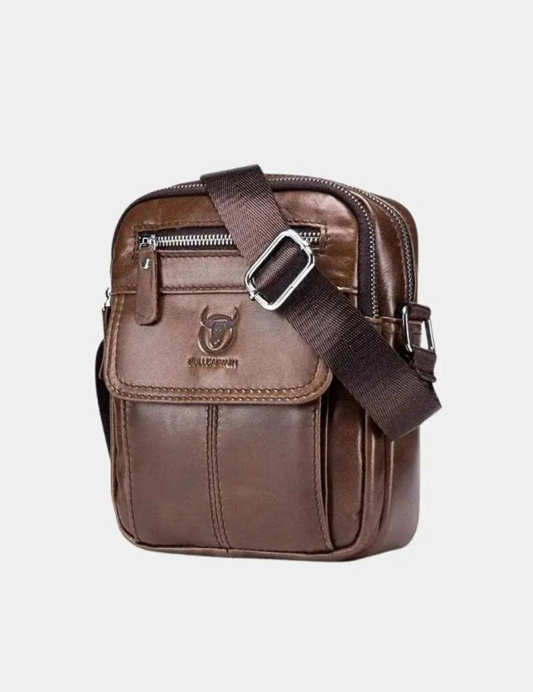 Саймън™ | Bolsa Messenger de Couro