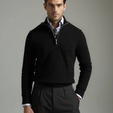 Tobias™ | Sweatshirt com fecho e padrão