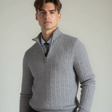 Tobias™ | Sweatshirt com fecho e padrão