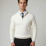 Tobias™ | Sweatshirt com fecho e padrão