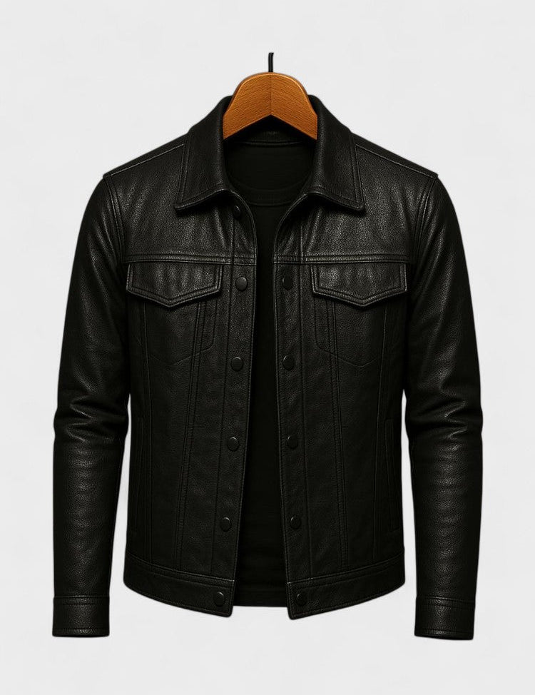 Ulrik™ | Jaqueta de moto em pele de classe premium