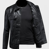Ulrik™ | Jaqueta de moto em pele de classe premium