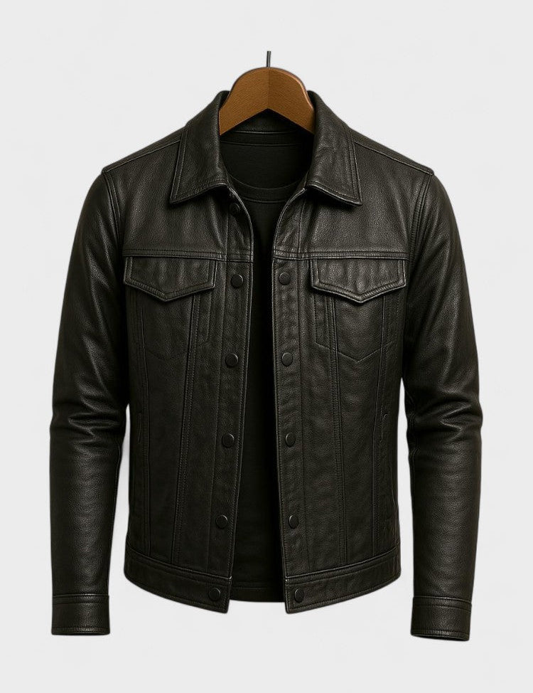 Ulrik™ | Jaqueta de moto em pele de classe premium