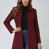 Helena™ - Casaco de Inverno Feminino com Um Botão