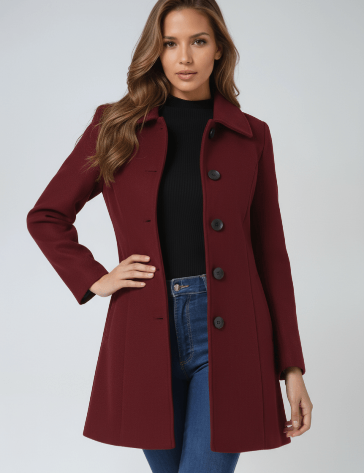 Helena™ - Casaco de Inverno Feminino com Um Botão