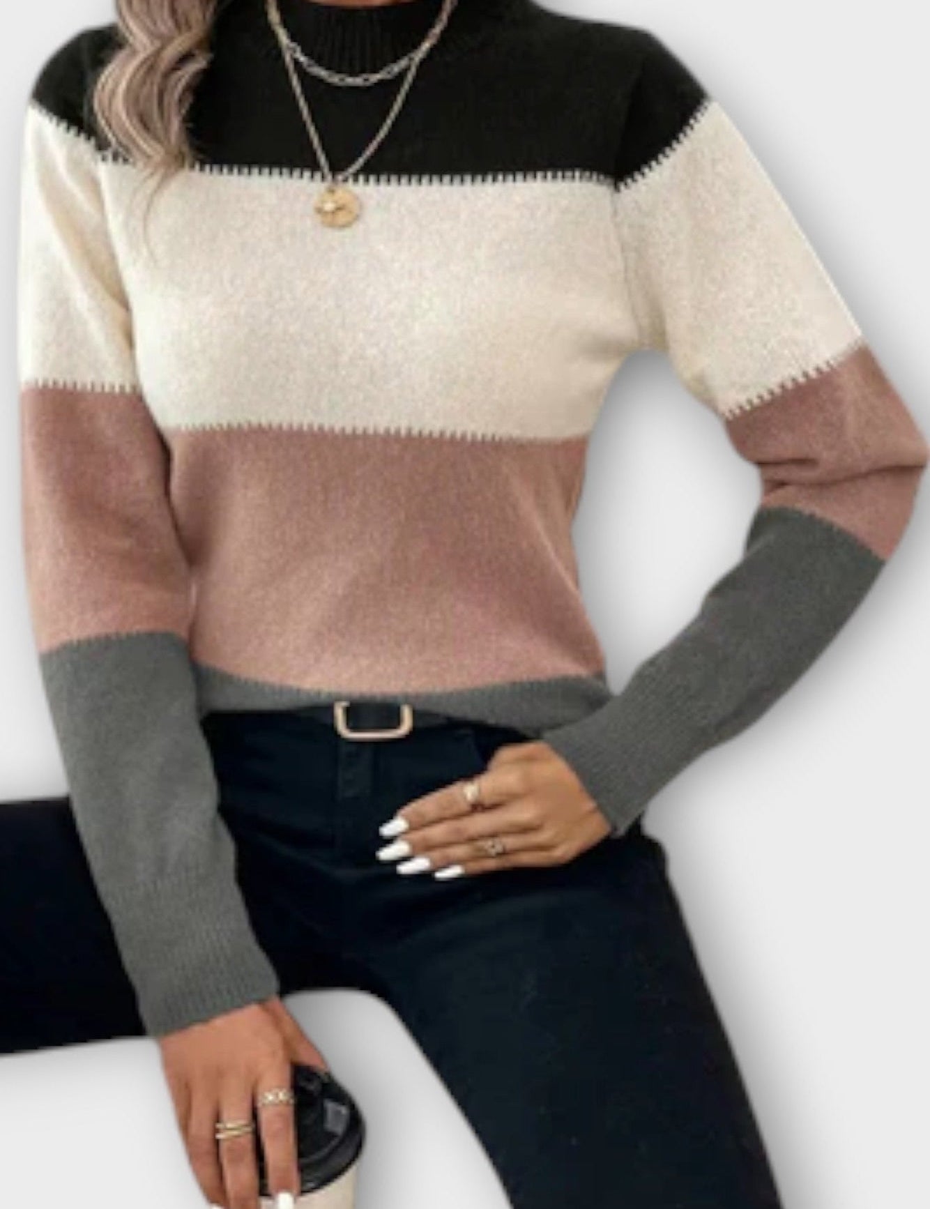 Vibeke | Pullover riscado