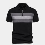 Viktor™ | Pólo Slim Clássico com zip na gola