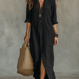 WILLOW | Vestido maxi etéreo com um corte lisonjeiro e versátil