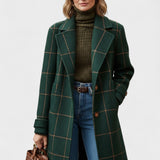 Yrsa™ | Blazer elegante em tweed com padrão xadrez