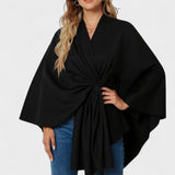 Yvet | Poncho Elegante com Drapagem