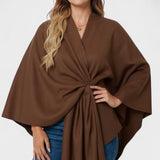 Yvet | Poncho Elegante com Drapagem
