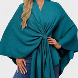 Yvet | Poncho Elegante com Drapagem
