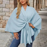 Yvet | Poncho Elegante com Drapagem