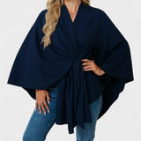 Yvet | Poncho Elegante com Drapagem