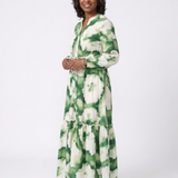 Sophie | Vestido maxi com mangas longas e cintura ajustada