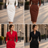 Teresa - Vestido preto com cintura