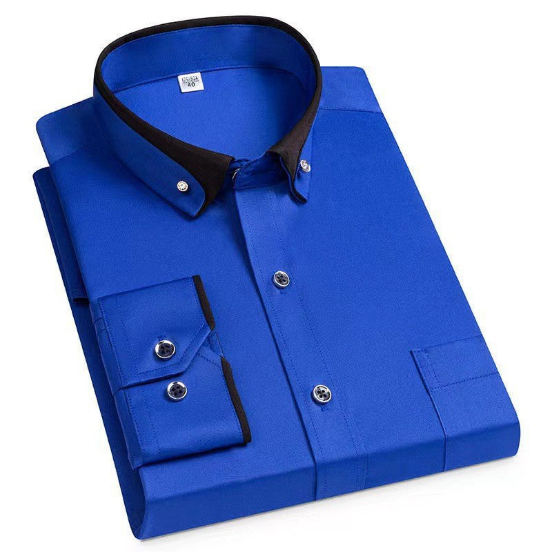Albert | Camisa clássica de algodão com mangas longas