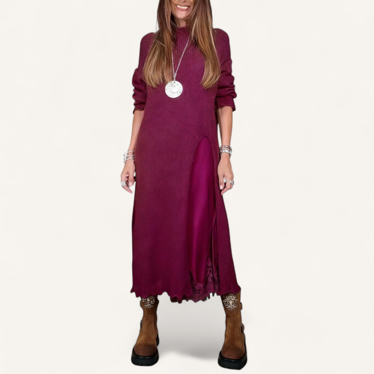 Helena | Conjunto de malha e vestido