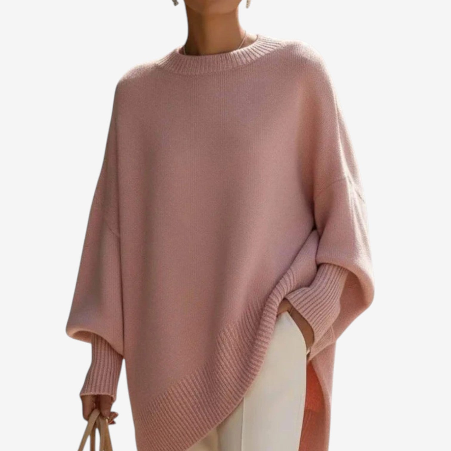 Hanelore – Pullover macio com decote redondo