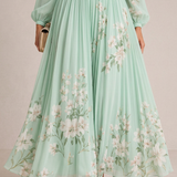 Verónica - Vestido Colorido em Verde