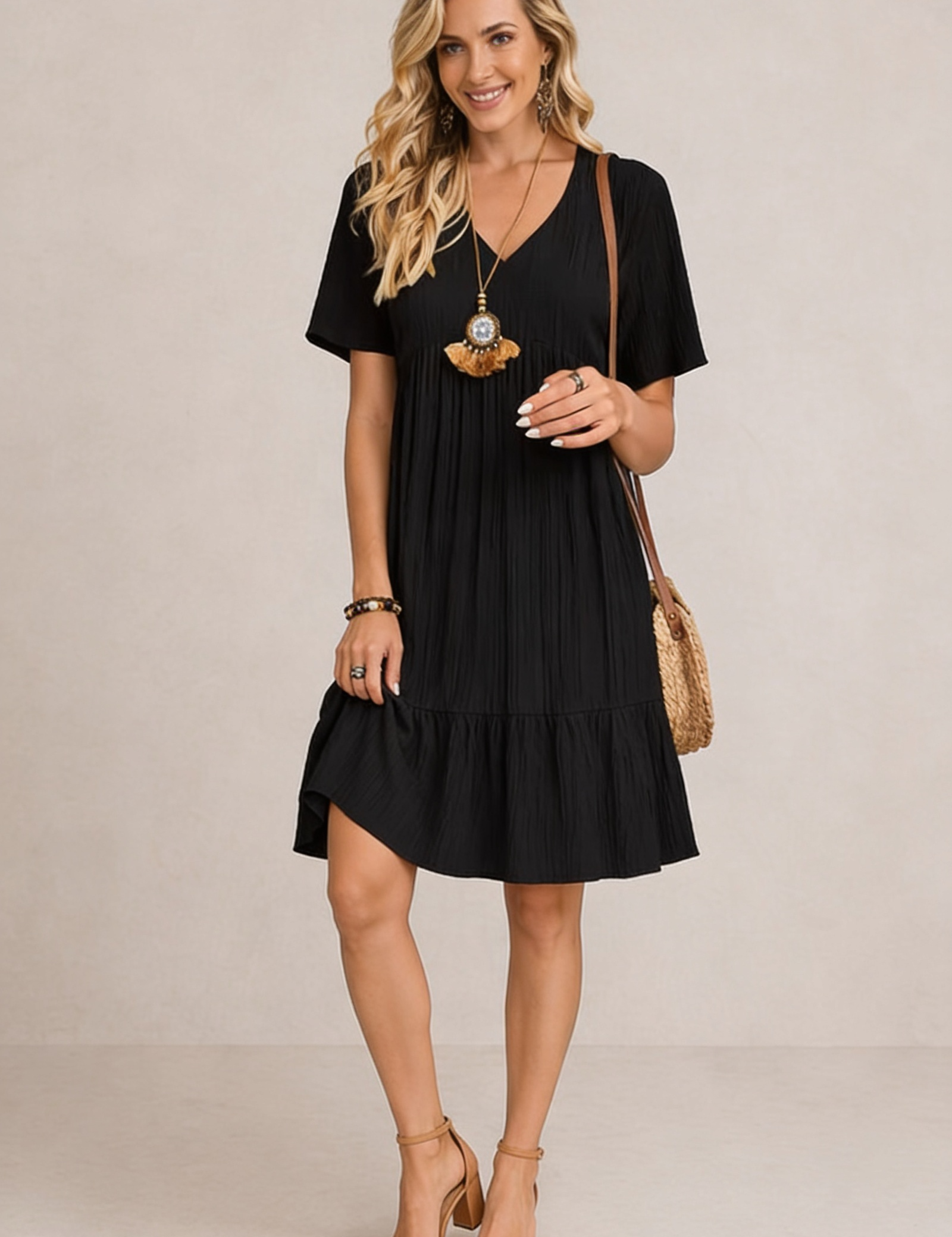 Renata - Mini Vestido Boho