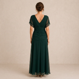 Margarida - Vestido maxi com decote em V